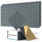 Soundsbay Akustikplatten selbstklebend 18 Stück, Schalldämmung Schallschutz Wand hoher Dichte Ziegeltyp Schallschutzplatten für Akustische Behandlung und Wanddekoration 30x30x0.9cm (Dunkelgrau)