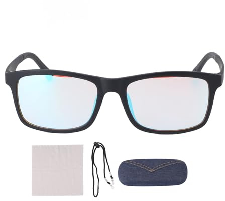 Deutan Protan Farbenblinde Brille Verbessert Auflösung und Kontrast, UV-Schutz, Beschichtung für überlegene Klarheit, Künstlerisches Konstruktionsdesign