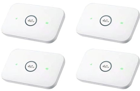 PAGJHRFJG 4X Router WiFi Tascabile MiFi 4G Modem WiFi 150 Mbps Car Mobile WiFi Hotspot Wireless con Slot per Scheda SIM Wireless MiFi