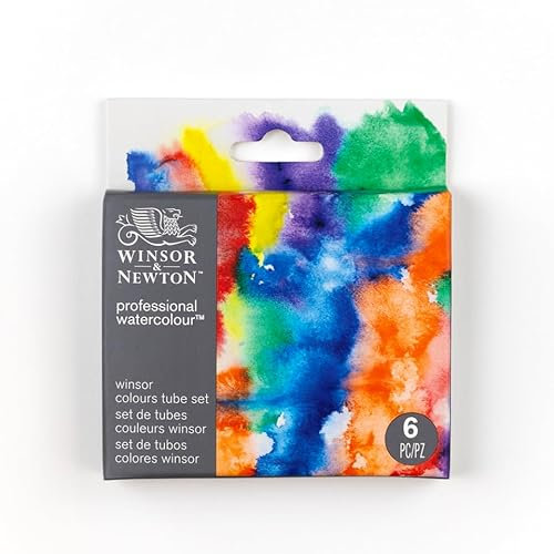 Winsor & Newton Professional Aquarelle Set 6 tubes 5ml Couleurs Winsor