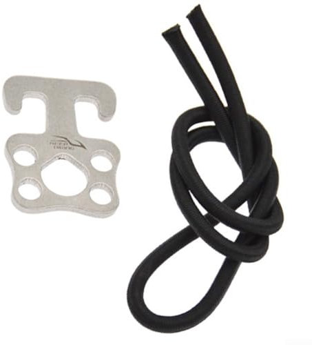 Mühelose Verbindung zum Tauchen mit seitlichen Bungee-Schlaufen mit robusten Haken und elastischen Kordeln