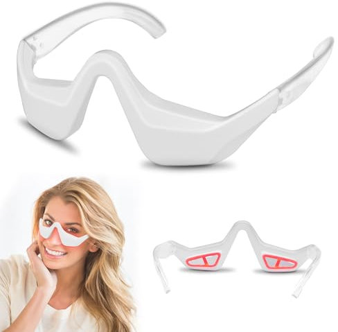 Xahpower Dispositivo per Terapia con Luce Rossa Sotto gli Occhi, Ricaricabile Tramite USB, 4 Modalità, Massaggiatore Oculare per Ridurre le Occhiaie
