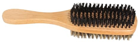 VALICLUD Vintage Bartbürste Groß aus Nylon und Wildschweinborsten Doppelseitig Bartreinigungsbürste für Herren Friseurbedarf und Bartpflege mit Haaröl Anwendung