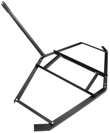 74 Inch Heavy Duty Steel Drag Driveway Tractor Harrow Lawn Leveling Rake ATV UTV Mower Trailer