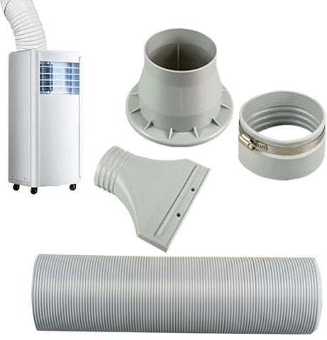 Portable Air Conditioner Vent Kit, Exhaust Hose Extension, 8.85 Inches Heat Resistant & Compatibility, Adjustable Ventilation for Bedroom, Study Room, Living Rooms, and Apartment