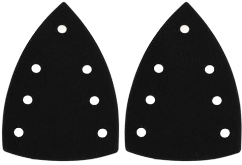 SG Store 2 Almohadillas de Lijado Autoadhesivas Triangulares de 7 Orificios 100 X 150 X 150 Mm Compatible con Bosch Lijadora Triangular