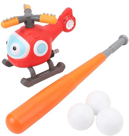 RiToEasysports Water Sprinkler Baseball Toy, 2 in 1 360 Degree Rotating Outdoor Helicopter Toy for Kids