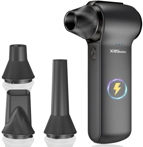 Dépoussiéreur à air comprimé 180 000 tr/min – Super Power Duster électrique sans fil avec ventilateur turbo à 3 vitesses, souffleur d'air rechargeable pour ordinateur, clavier, voiture, appareil photo