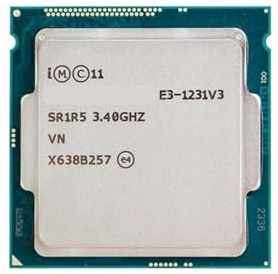 Processore CPU LGA 1150 quad-core E3 1231 V3 da 3,4 GHz