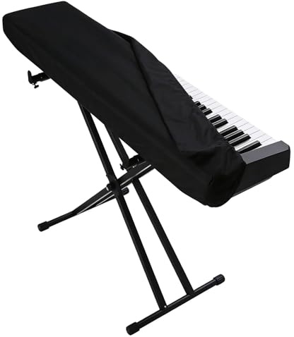 Bluehyhall E-Piano Abdeckung Wasserdicht, Digitalpiano Keyboard Staubschutz Abdeckplane UV-Schutz aus 210D Oxford-Stoff, Abdeckung Tastatur Digitalpiano, MIDI keyboard (61 Tasten, 100 x 39 x 18 cm)
