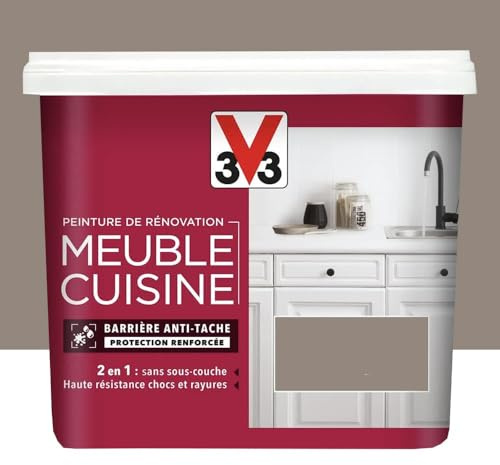 V33 Peinture De Rénovation Meuble De Cuisine Taupe 0,75 L
