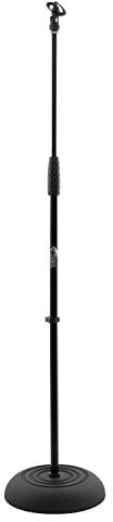 Tiger Microphone Stand with Round Base - Black