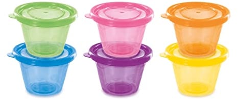dBb Remond Petit Pot Conservation Bébé, Boîte Conservation Alimentaire, Pot Bébé Repas – Boîte Congélation, Lot de 6 pots x 120 ml