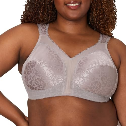 PLAYTEX Womens 18 Hour Original Comfort Strap Us4693, Available in Single and 2-Packs Full Coverage Bra, Warm Steel, 42DDD US