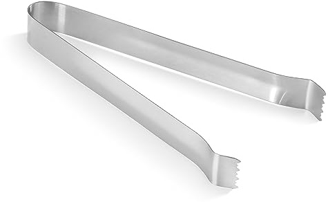 New Star Foodservice Restaurant-Grade Pom Tong, Stainless Steel, 6.5 Inch, Set of 6, Silver