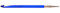 KnitPro Trendz: Crochet Hook: Interchangeable: Afghan/Tunisian: 6.50mm, Kunststoff, Sortiert, 6.5mm