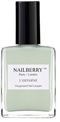 Nailberry L'Oxygéné Oxygenated Nail Lacquer | Minty Fresh, 15 ml | Polish for a Healthier Manicure & Long Lasting Colour | 12-Free, Vegan, Halal, Cruelty & Gluten Free