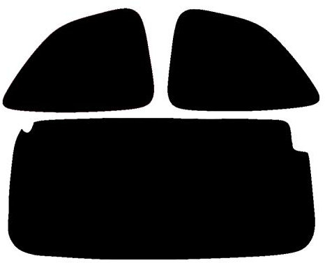 PSSC Pre Cut Rear Car Window Films for Peugeot 107 3 Door Hatch 2005 to 2016 05% Very Dark Limo Tint