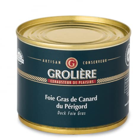 Foie Gras Grolière Bloc de Canard avec Morceaux 190 g 1 Unité
