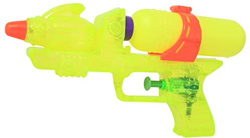 Blue Sky - Pistola de Agua - Juego al Aire Libre - 040431 - Amarillo - Plástico - 20 cm - Juguete Infantil - Juego de Playa - Piscina - A Partir de 3 años.