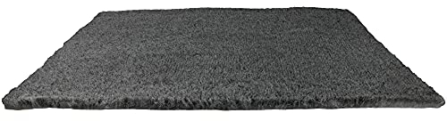 Schecker Hundedecke - Flauschige DRYPLACE Gesundheitsdecke - 100 x 150 cm - Grau - Bildung eines Trockenpuffers