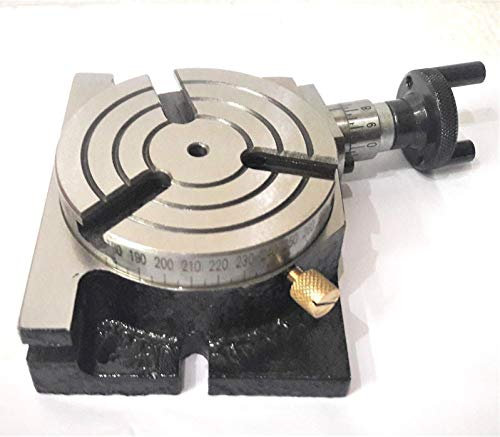 Tavola rotante orizzontale e verticale 3/ 80mm per fresatrice (3 slot)