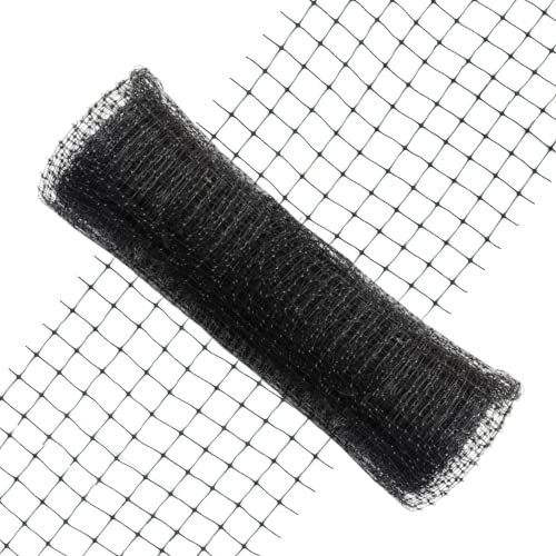 Vogelschutznetz Teichnetz Katzennetz Kunststoffnetz 2 x 10m (12 x 14mm) schwarz