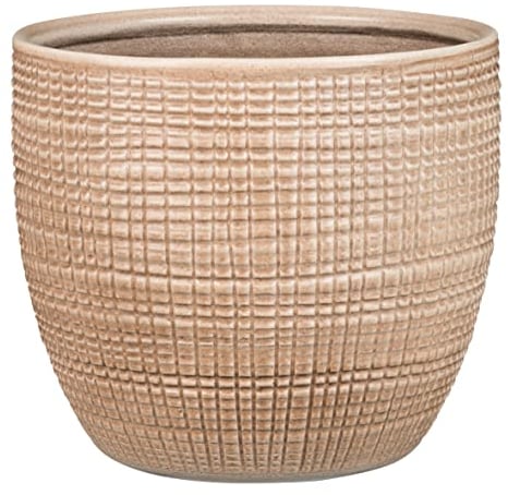 Scheurich Corteza, Blumentopf aus Keramik, Farbe: Canela, 15,6 cm Durchmesser, 14 cm hoch, 1,9 l Vol.