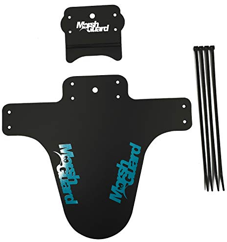 MARSH GUARD Plus Mud Schutzblech Fender The Stash'' Zusatz für Schutzblech (Schwarz/Logo Türkis)