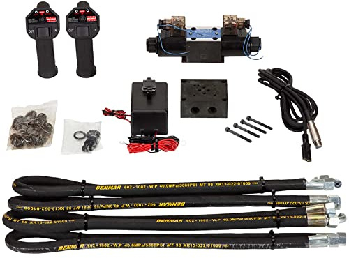 WINCHMAX 24V Hydraulic Winch Remote Control Installation Kit. Valve, Hydraulic Hose Assembly, CETOP3 Manifold Block. Wireless Remote control with Twin Handsets.