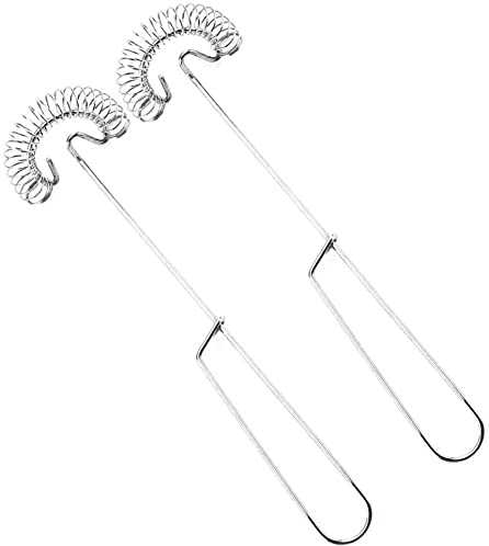 ProLeo Spiral Whisk Stainless Steel Robust Whisk Sauce Stirrer Milk Mixer Nozzle Foamer Coffee Mixer 2 Pieces
