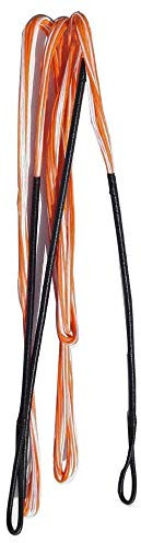 AMEYXGS Bogenschießen 60-70 Zoll Bogensehne Handgefertigte Ersatz-Bogensehne für traditionelles Recurve-Bogen-Langbogen-Zubehör (orange und weiß, 68 Zoll)