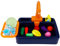 Toy Kitchen Play Sink with Running Water, Kitchen Toys for Kids, Electric Wash Up Water Play Toys, Fruits Vegetables Washing Pretend Role Play Toys Kitchenware Toys Set for Boys Girls Aged 3+ (Oragne)