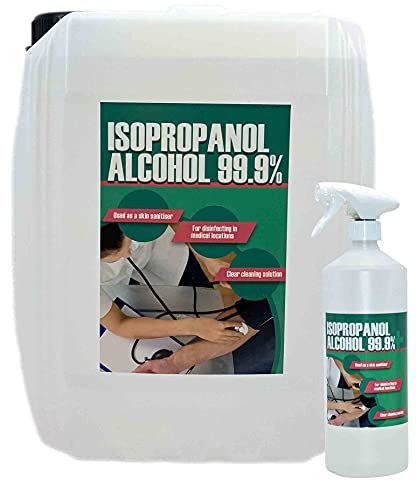 Isopropanol Alcohol Medical Grade IPA 99.99% (5L + 1L Spray)