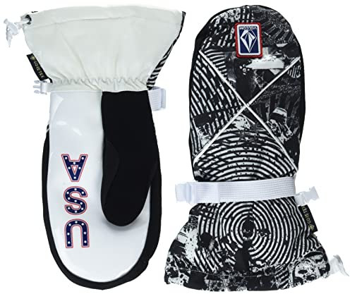 Volcom Herren Ou X-mitt Handschuh Snowboardhandschuhe, Usst Schwarz Weiß, Small