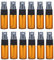 Botellas de rociador de vidrio ámbar de 10 ml, de Protable, rellenables, fragancia, perfume, muestra, frascos, envases cosméticos para viajes y salidas, ámbar, 10ml/0.34oz, Moda