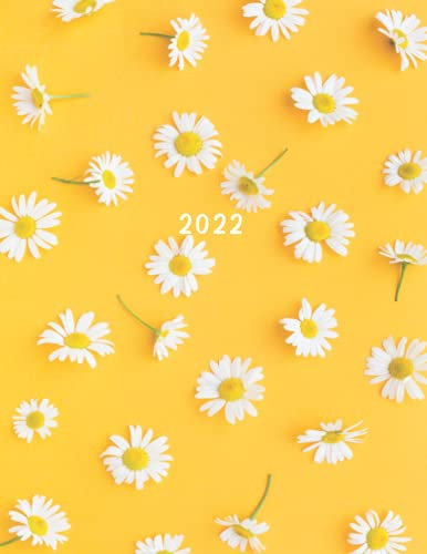 2022: Terminplaner 2022 A4 mit vielen Extras I 1 Woche auf 2 Seiten I 160 Seiten I Kalender I Buchkalender I Tagesplaner I Farbe Gänseblümchen Gelb