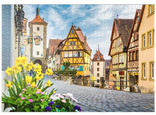 MyPuzzle Rothenburg ob der Tauber - Premium 1000 Teile Puzzle - MyPuzzle Sonderkollektion von Puzzle Galaxy