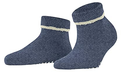 ESPRIT Damen Stoppersocken Cozy W Hp Wolle rutschhemmende Noppen 1 Paar, Blau Light Denim 6660, 39/42 EU