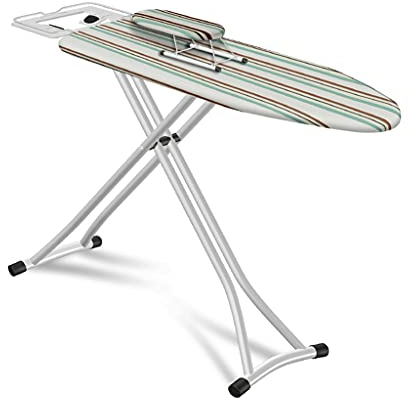 Table à Repasser Domestique, Imprimé Floral avec Couverture en Tissu de Coton Planche à Repasser Salon Chambre Accessoires de Repassage Rangement Pratique Planches à Repasser (Couleur : A, Taille :