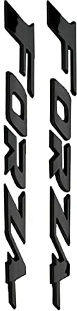 STATUZ 3D 1 Paar Motorrad Aufkleber Emblem Abzeichen Logo Aufkleber Tank Scooter Heck Zubehör Für Honda Forza 125 250 300 350 750 Schmücken (Color : 2)