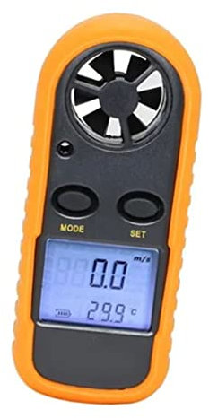Wind Speed Meter, High Accuracy LCD Display Digital Anemometer with Silicone Cover for Outdoor Use