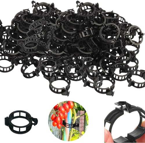 YeahBoom 250 Pieces Clips Tomate pour Plantes,Plant Support Clips de Jardin,Tomates Clips de Support de Plantes Clip,Clips de Support de Plantes pour légumes, tomates, et Plants de vignes