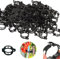 YeahBoom 250 Stück Pflanzenclips,Tomatenclips Verbinden,Kunststoff Tomatenclips,Pflanzenklammern,Ranken Clips,Pflanzen Sicherung,Tomatenclips Verbinden Pfeffer Gurke Reben Ideal,für Pflanzen Sicherung