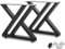 Fayelong Möbelbeine, Stahl, X-Rahmen, 70 cm x 50 cm, robust, für Esszimmer, Bank, Computertisch, Couchtisch, DIY, Industrie, 2 Stück