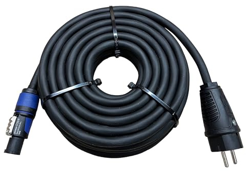 NWP Netzkabel 10m powerCON blau auf 230V Schuko Stecker - 3x2,5mm² - Gummischlauchleitung - NAC3FXXA-W-L Power-In (blau)