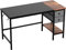 HOMIDEC Bureau d'ordinateur,Table de avec tiroirs d'écriture d'étude pour la Maison étagères Rangement, Bureaux et postes Travail à Domicile Chambre (120x50x75cm) Noir