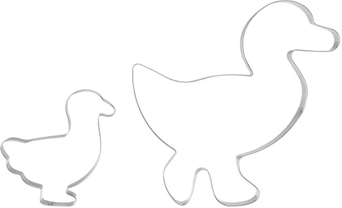 KOHMUI Martinsgans Ausstechform Set, 2 Stück Gans Ausstecher, Plätzchenform Hherbst für Kinder
