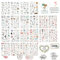 10 Stück Sticker Set, Perfektes Aufkleber für Fotoalbum Hochzeit, Sticker Hochzeit für Valentinstag, Liebhaber, Liebesgeschenk, Gästebücher, Fotoalben, Karten, Geschenke