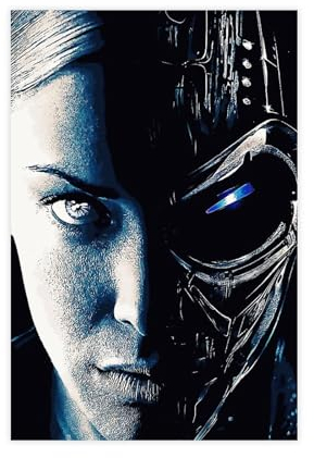 GUyfam Filmposter Terminator (4), Leinwand-Poster, Schlafzimmer, Dekoration, Sport, Landschaft, Büro, Raumdekoration, Geschenk, 50 x 75 cm